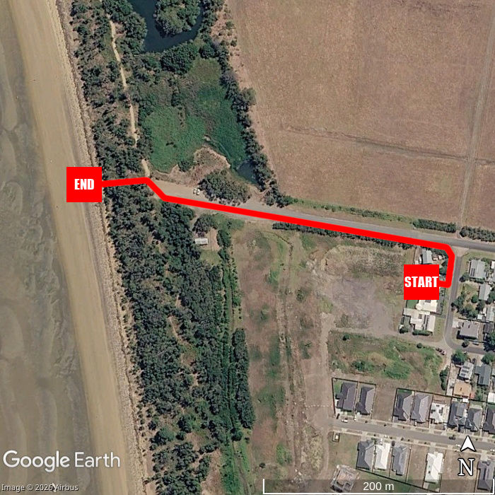 Beach walking map - Coronet Bluebelle