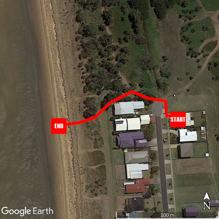 Beach walking map - Madeit