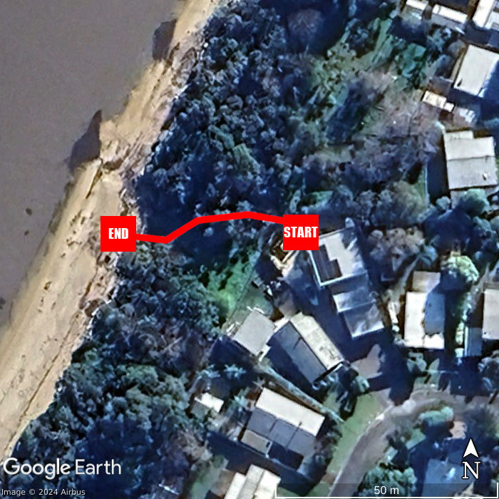 Beach walking map - Foreshore Retreat