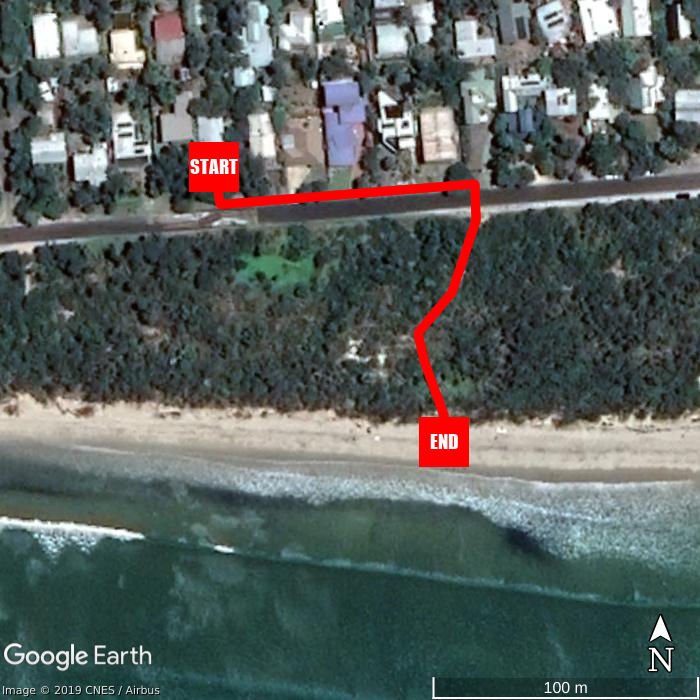 Beach walking map - Surf Parade Beach House