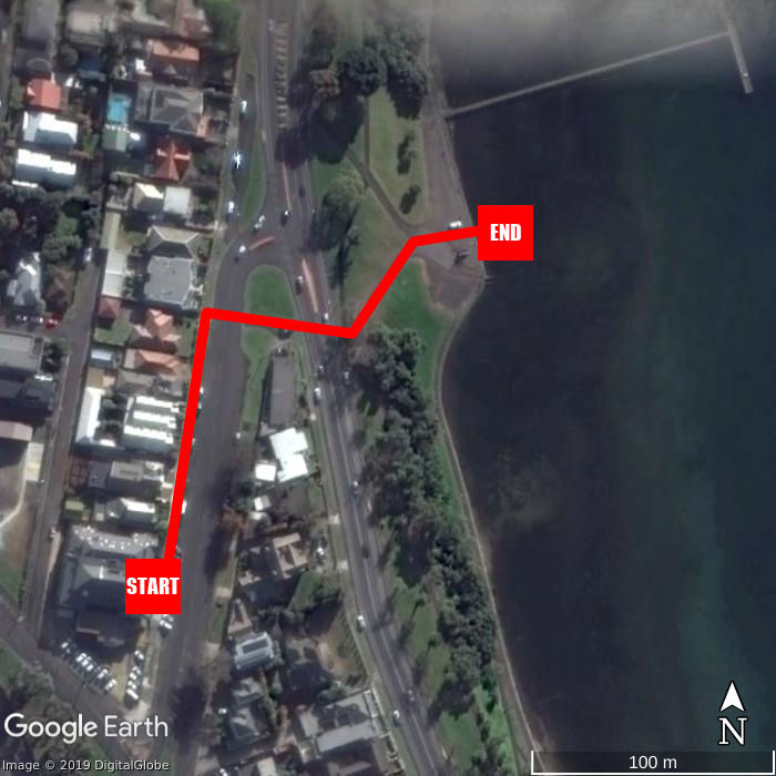 Beach walking map - Quest Geelong