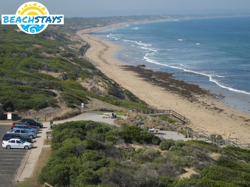 Easterly view along beach from lookout