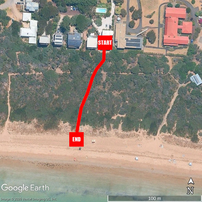 Beach walking map - Sagres