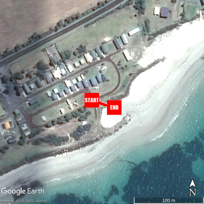 Beach walking map - Holiday Lifestyle Henty Bay