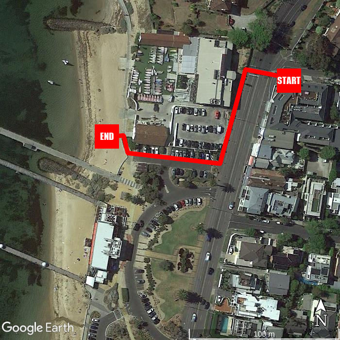 Beach walking map - Quest Brighton on the Bay