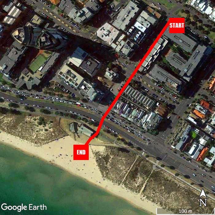 Beach walking map - Stylish Port Melbourne Pad