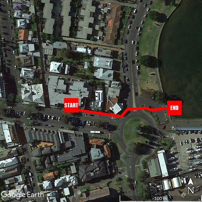 Beach walking map - Punthill Williamstown