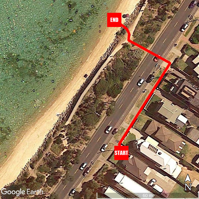 Beach walking map - Beachfront Retreat