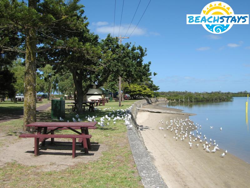 Picnic areas along Foreshore Road and Sawtells Inlet