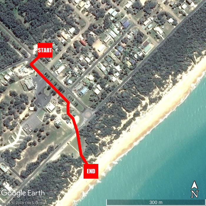 Beach walking map - 90 Mile Beach House and Villas