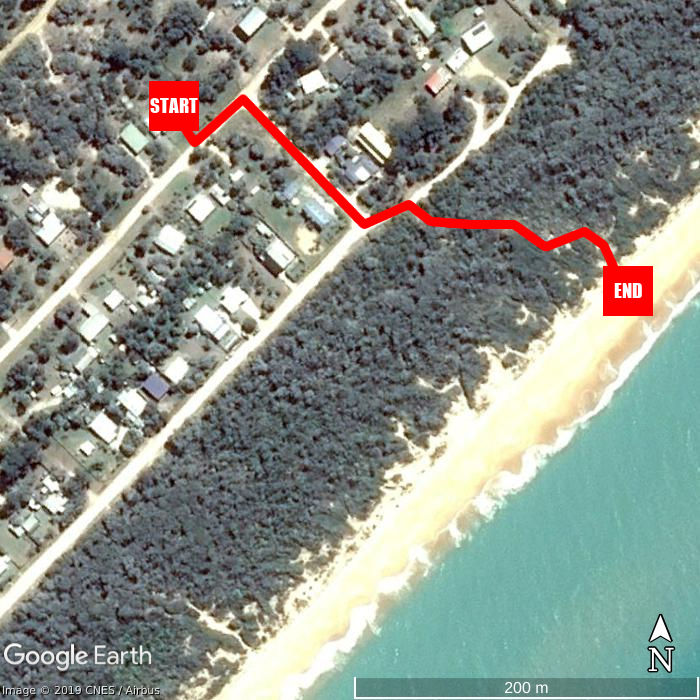 Beach walking map - Peace of Paradise