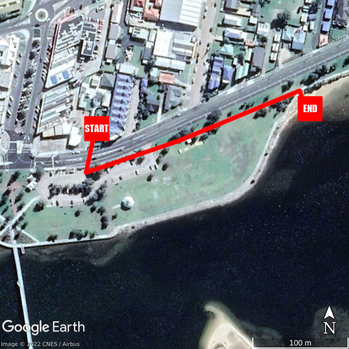Beach walking map - Beachcomber Holiday Units