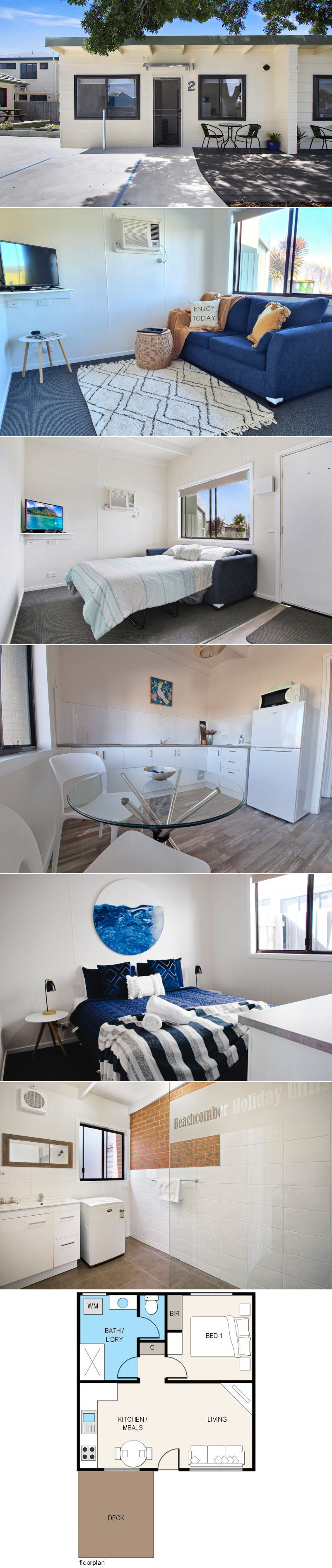 Beachcomber Holiday Units - Units 1 and 2 (one bedroom)
