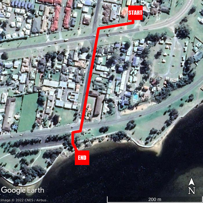Beach walking map - Beach Daze Holiday House