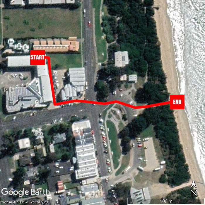 Beach walking map - Birds Nest @ The Butter Factory