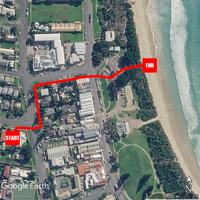 Beach walking map - Otway Mist