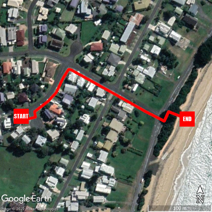 Beach walking map - Seamount