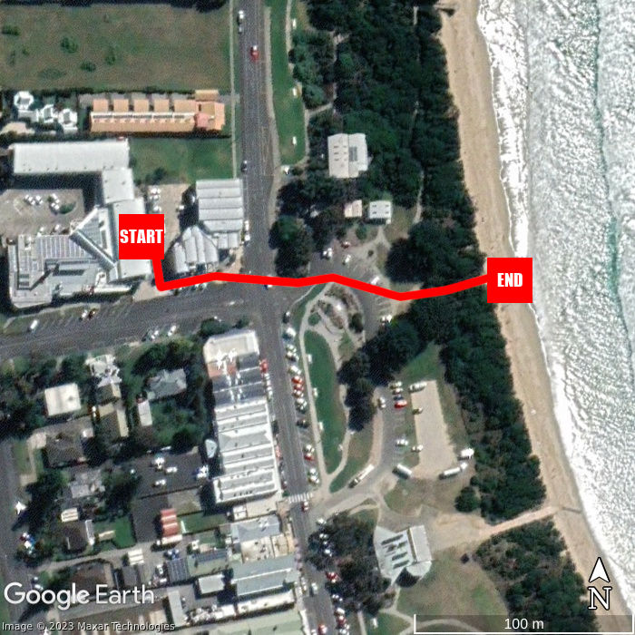 Beach walking map - The Beach House @ The Butter Factory
