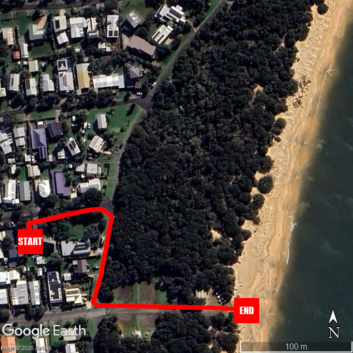 Beach walking map - Avalon Cape Woolamai