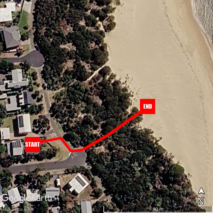 Beach walking map - Coastal Calm at Cape Woolamai