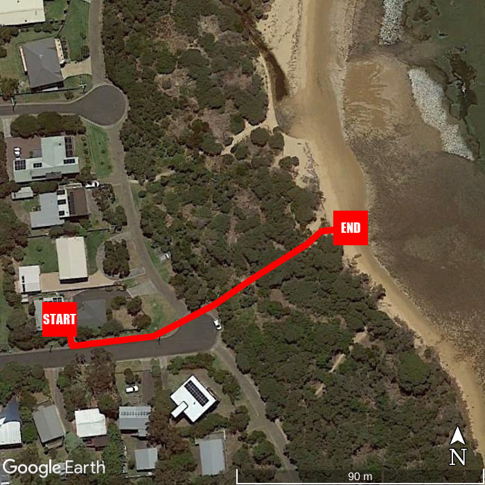 Beach walking map - The Cape Escape