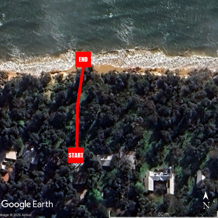 Beach walking map - Banksia Waterfront Beachhouse