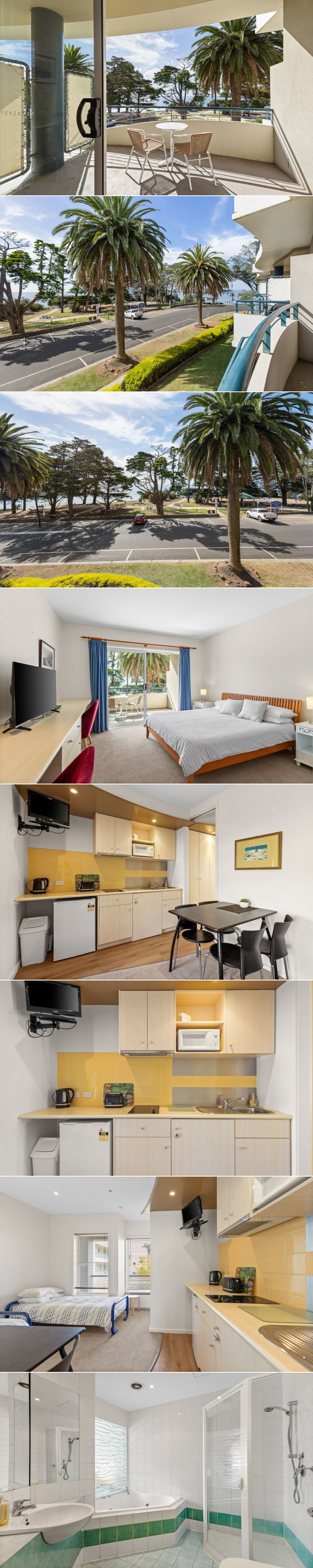 Bayview on The Esplanade - Inside and balcony views