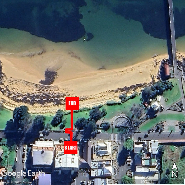 Beach walking map - Beachfront Bliss