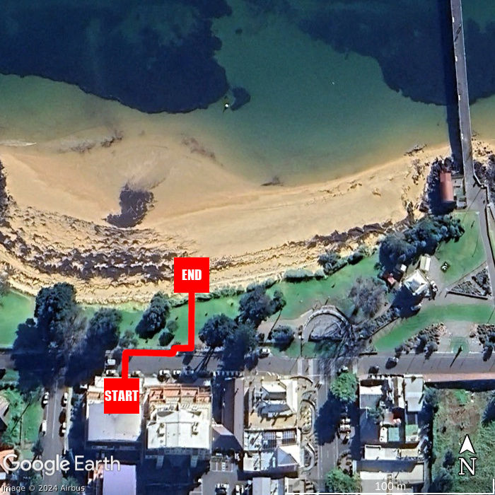 Beach walking map - Beachfront Penthouse