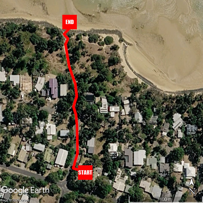 Beach walking map - Beach House Silverleaves