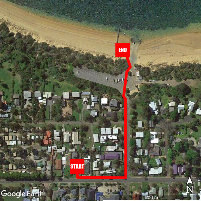Beach walking map - Beachside Bliss