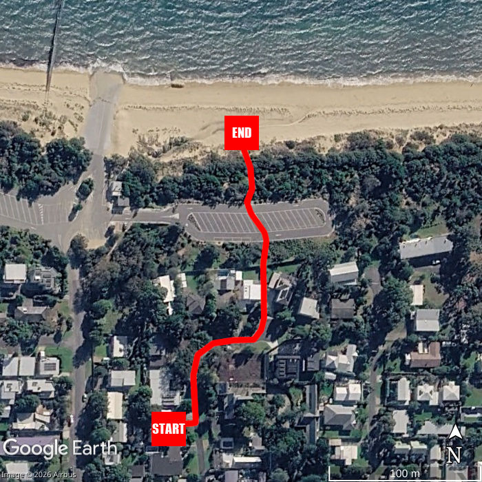 Beach walking map - Cabin Charm - Hot Tub Bliss