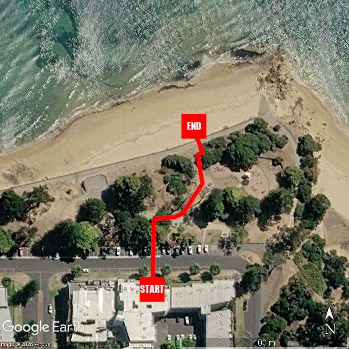 Beach walking map - Serenity Studio at The Waves