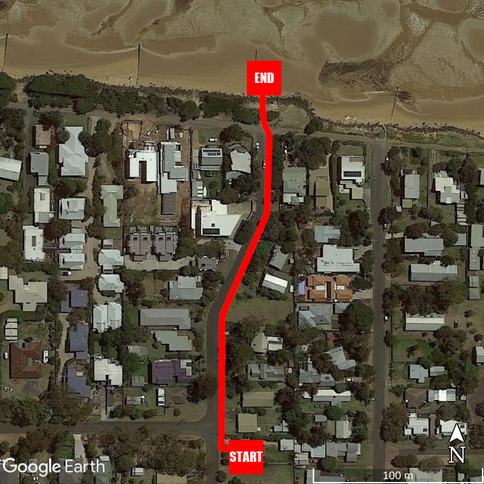 Beach walking map - Strathallan