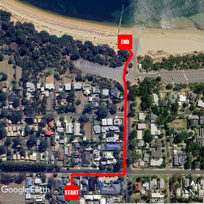 Beach walking map - Tranquil Tides Cowes