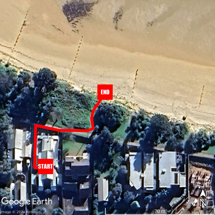 Beach walking map - You and Me by the Sea