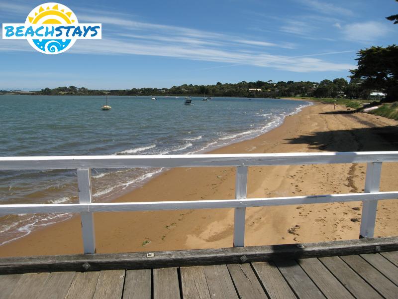 Beach viewed from Rhyll jetty