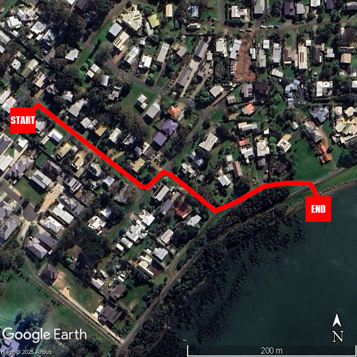 Beach walking map - Retreat at Rhyll