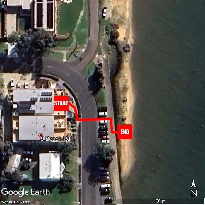 Beach walking map - Rhyll Seaside Penthouse
