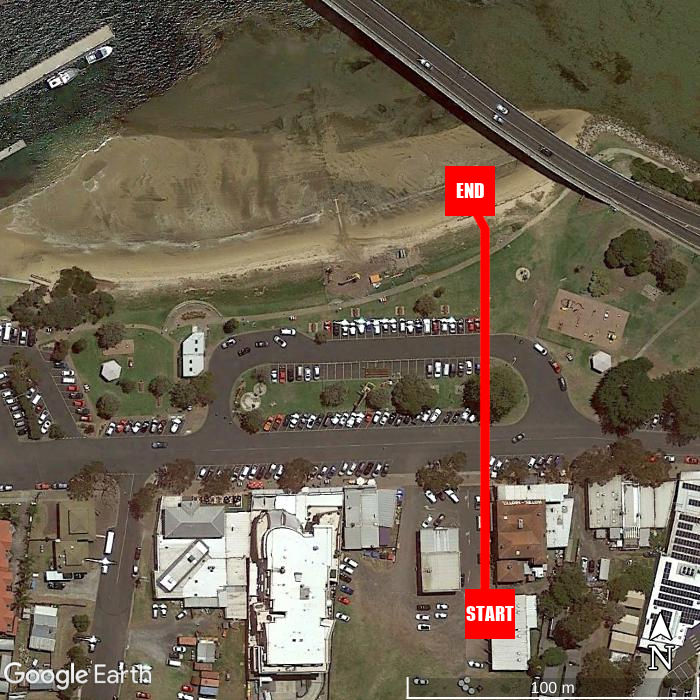 Beach walking map - San Remo Hotel Motel