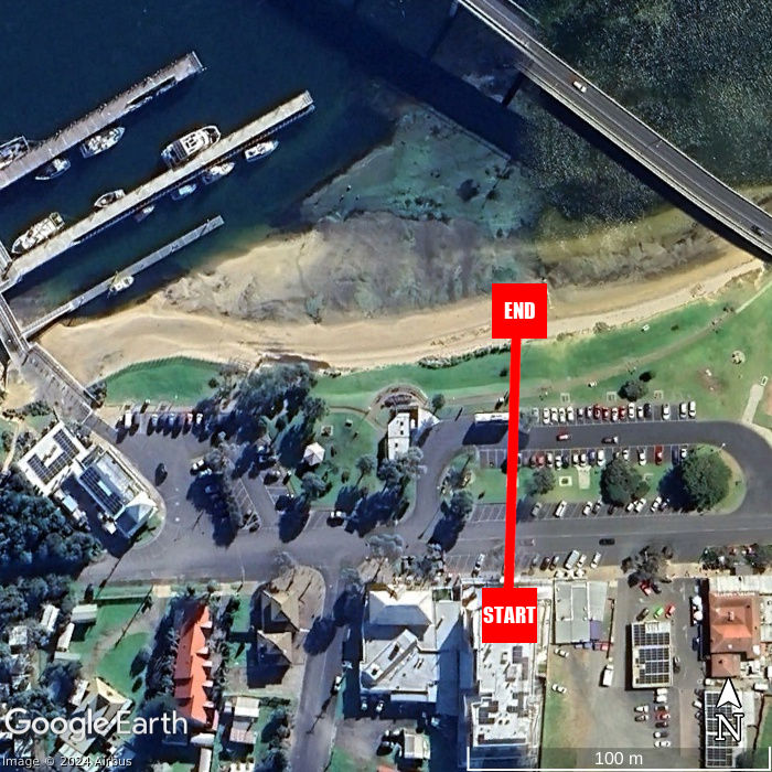 Beach walking map - Penthouse Bridgeview San Remo