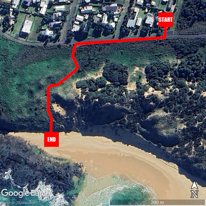 Beach walking map - Island Escape by the Beach