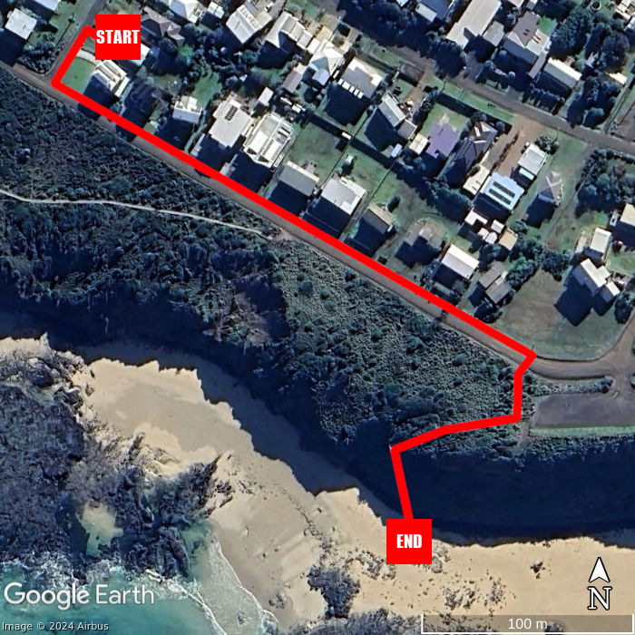 Beach walking map - Kahakai