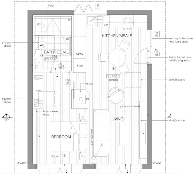 Poets Corner Cottage - Floor plan