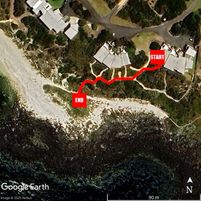 Beach walking map - Hearns Beachside Villa 7