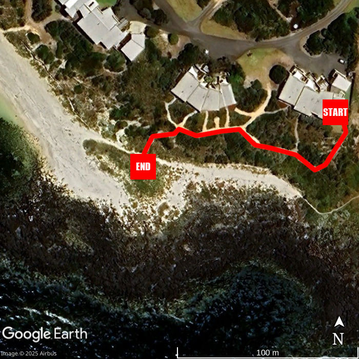 Beach walking map - Hearns Beachside Villa 9