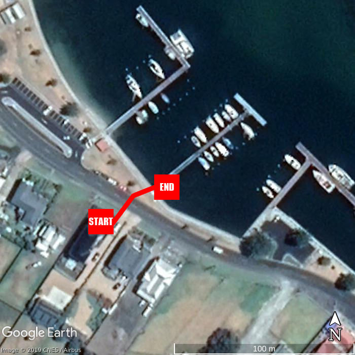Beach walking map - Boat Harbour Jetty B&B