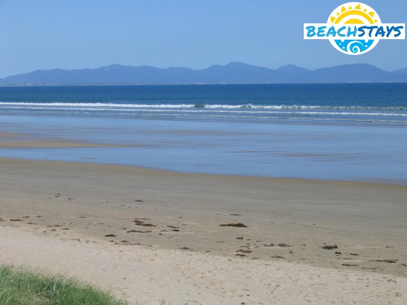 View across beach towards Wilsons Promontory