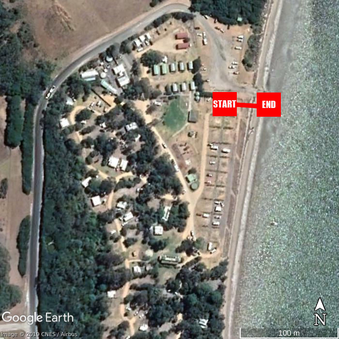 Beach walking map - Wilsons Prom Holiday Park